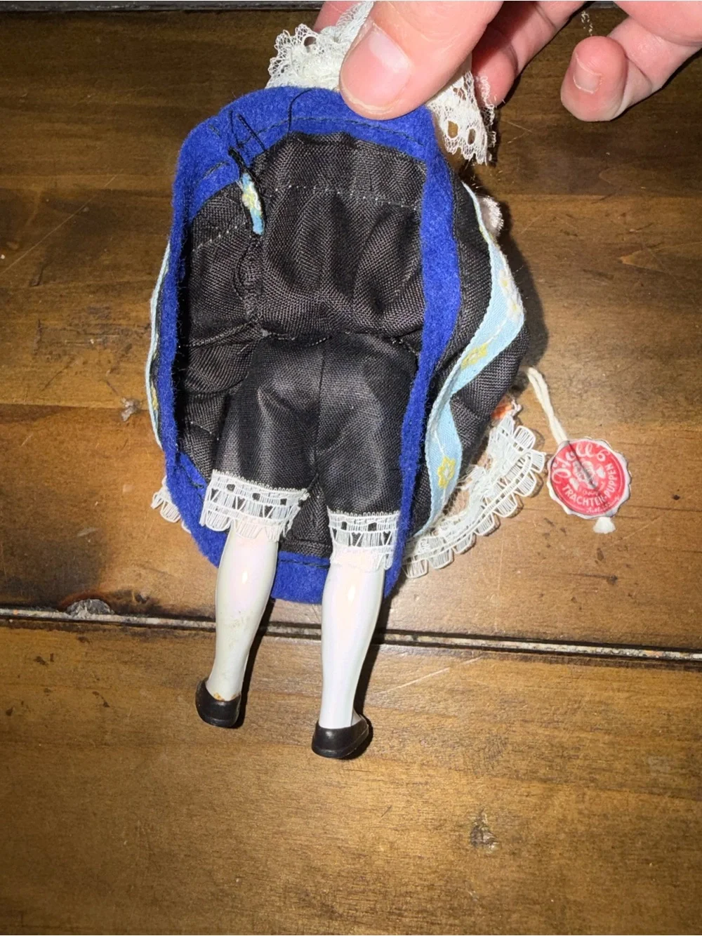 vintage Moll folklore doll, produced in Germany and featuring a traditional cost